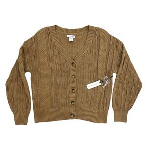 NWT Cupcakes and Cashmere Brown Knit Sweater